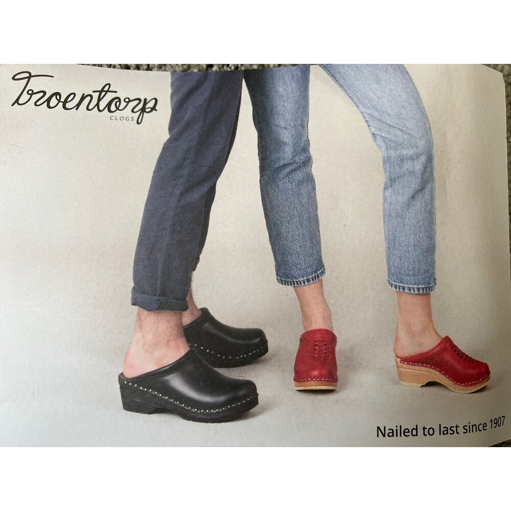 Troentorp Da Vinci Blue Suede Size 36 NIB - Picture 6 of 6